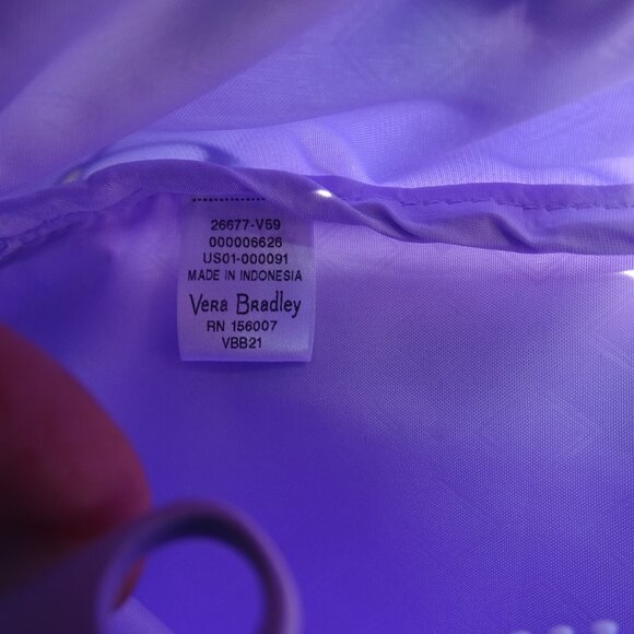 VERA BRADLEY Lavender Buttflies Sling Backpack NWOT main image 5